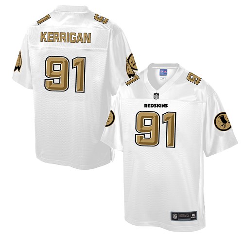 Men's Game Ryan Kerrigan Nike Jersey White - #91 Pro Line Fashion NFL Washington Redskins