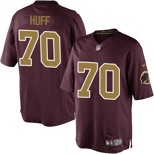 Youth Elite Sam Huff Nike Jersey Burgundy Red Alternate - #70 80th Anniversary NFL Washington Redskins