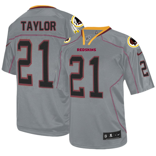 Men's Limited Sean Taylor Nike Jersey Lights Out Grey - #21 NFL Washington Redskins