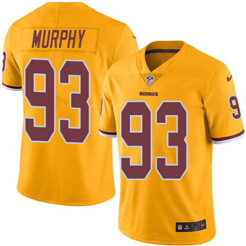 Youth Limited Trent Murphy Nike Jersey Gold - #93 Rush NFL Washington Redskins