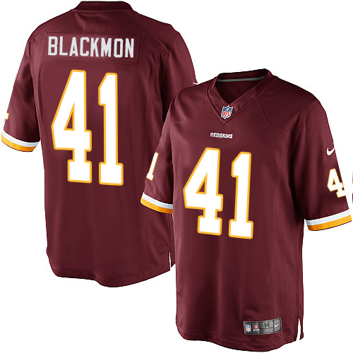 Youth Limited Will Blackmon Nike Jersey Burgundy Red Home - #41 NFL Washington Redskins