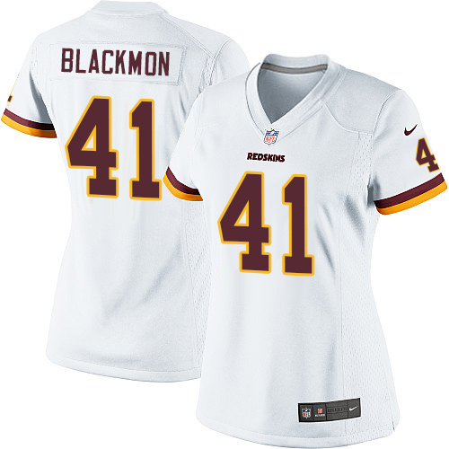 Women's Elite Will Blackmon Nike Jersey White Road - #41 NFL Washington Redskins