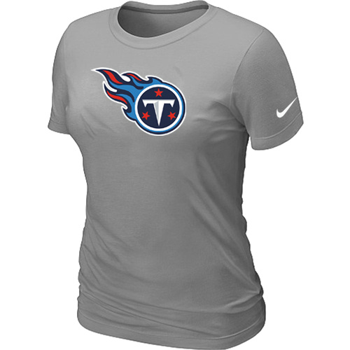 Nike Tennessee Titans Women's Legend Logo Dri-FIT NFL T-Shirt - Grey