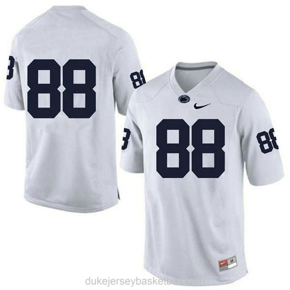 Mens Mike Gesicki Penn State Nittany Lions #88 Authentic White College Football C012 Jersey No Name