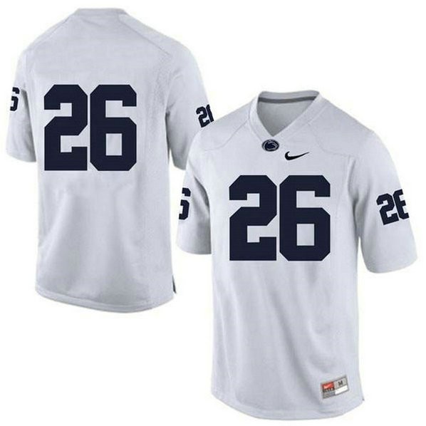Mens Saquon Barkley Penn State Nittany Lions #26 Authentic White Colleage Football Jersey No Name 102