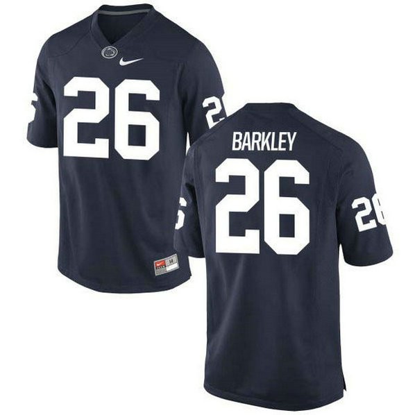 Mens Saquon Barkley Penn State Nittany Lions #26 New Style Game Navy Colleage Football Jersey No Name 102