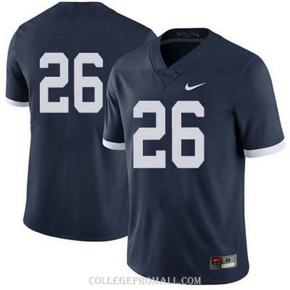 Mens Saquon Barkley Penn State Nittany Lions Jersey #26 Authentic Navy College Football Jersey No Name