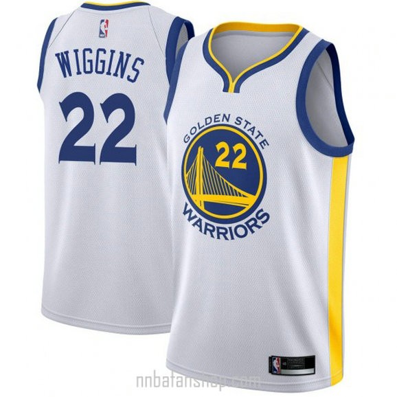 Youth Andrew Wiggins Golden State Warriors Nike Swingman Gold White Jersey Association Edition