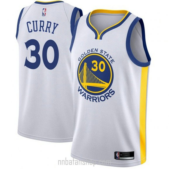 Youth Stephen Curry Golden State Warriors Nike Authentic Gold White Jersey Association Edition